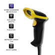 Qoltec Laser reader 1D, 2D, USB