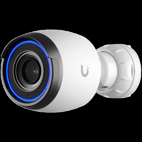 UBIQUITI G4 Pro; 4K (8MP) video resolution; 3x optical zoom;I event detections; 15 m (50 ft) IR night vision; Audio recording with an integrated Mikrofon; Connect and power using PoE; Weatherproof (outdoor exposed)