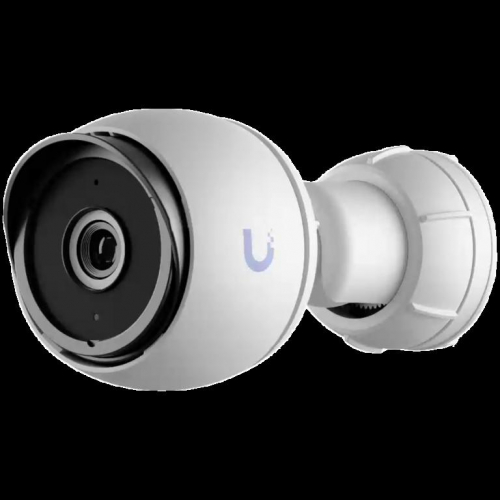 UBIQUITI G4 Bullet; 2K (4MP) video resolution; Flexible 3-axis adjust mount; 9 m (30 ft) IR night vision; AI event detections; Record audio with an integrated Microphone; Connect and power using PoE; Ruggedized metal enclosure; Weatherproof (outdoor