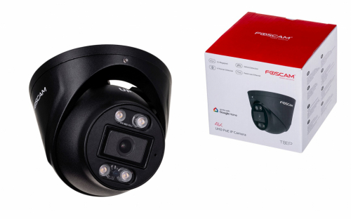 FOSCAM T8EP 8MP POE IP Camera Black