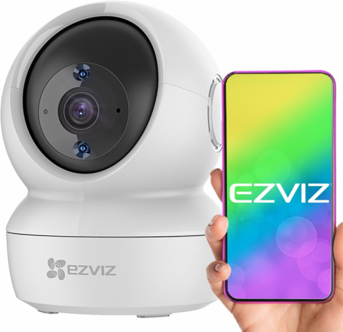 EZVIZ C6N 4MP Smart Indoor Smart Security PT Cam, with Motion Tracking - White