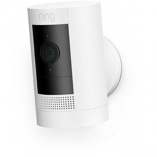 Amazon Ring Stick Up Cam Battery White