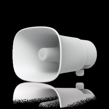 UBIQUITI AI HORN SPEAKER ALL-WEATHER POE 120 DB HORN SPEAKER WITH ADVANCED AI ALERT FUNCTIONALITY AND VERSATILE WALL, CORNER, AND POLE MOUNTING OPTIONS