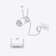 Reolink W320 - 5MP Outdoor Security Camera, 2.4/5 GHz Wi-Fi, Person/Vehicle/Animal Detection, 100ft Night Vision