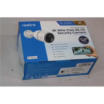 Taastatud. Reolink Go Series G340 4K 4G LTE Wire Free Camera, White | Reolink 4G LTE Wire Free Camera | Go Series G340 | 23 month(s) | Bullet | 8 MP | Fixed | IP65 | H.265 | Micro SD, Max. 128GB | DEMO