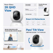 TP-LINK | Pan/Tilt Wi-Fi Camera | Tapo C220 | PTZ | 4 MP | 4mm/F2.0 | H.264 | Micro SD, Max. 512GB