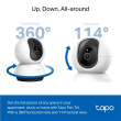 TP-LINK | Pan/Tilt Wi-Fi Camera | Tapo C220 | PTZ | 4 MP | 4mm/F2.0 | H.264 | Micro SD, Max. 512GB