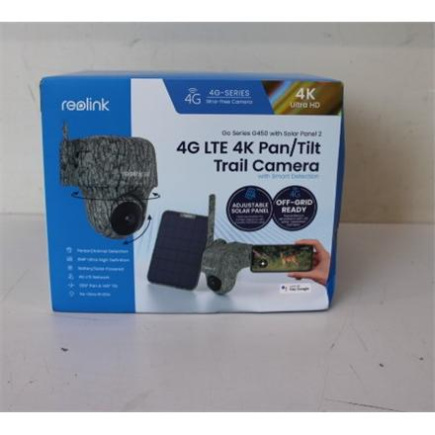 Taastatud. Reolink Go Series G450 4K 4G LET Hunting Camera with Solar Panel, Camouflage | Reolink | Hunting Camera with Solar Panel | Go Series G450 | 19 month(s) | PTZ | 8 MP | Fixed | Micro SD, Max. 128 GB | UNPACKED, SCRATCHED