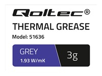 QOLTEC 51636 Qoltec Thermal paste 1.93 W/m-K 3g grey