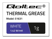 QOLTEC 51631 Qoltec Thermal paste 1.42 W/m-K 1g White