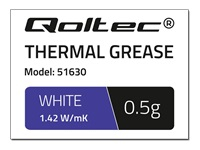 QOLTEC 51630 Qoltec Thermal paste 1.42 W/m-K 0.5g White