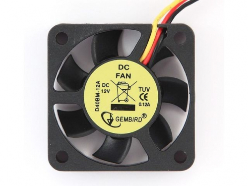 Gembird Cooler Fan 40x40x10mm 3-Pin 12V