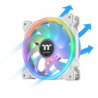 Thermaltake SwaFan 12 RGB fan + controller + replacement blades (reverse), snow
