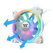 Thermaltake SwaFan 12 RGB fan + controller + replacement blades (reverse), snow