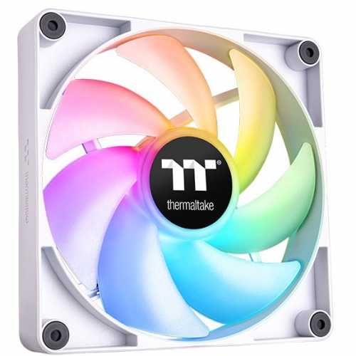 120mm Thermaltake CT120 ARGB Sync PC Cooling Fan White 500-2000rpm - 2Pack