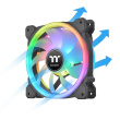 Thermaltake SwaFan 14 RGB fan + controller + replacement blades (reverse), black