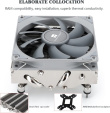 Thermalright AXP90 X47 Low Profile CPU Cooler with 92mm TL-9015 Slim PWM Fan, ITX CPU Cooelr Fan, 47mm Height for AMD AM4 AM5/Intel 1150/1151/1155/1156/1200/1700 125W-145W TDP