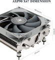 Thermalright AXP90 X47 Low Profile CPU Cooler with 92mm TL-9015 Slim PWM Fan, ITX CPU Cooelr Fan, 47mm Height for AMD AM4 AM5/Intel 1150/1151/1155/1156/1200/1700 125W-145W TDP