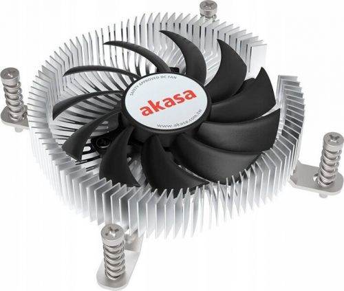 Akasa - Processor cooler - extra-safe, ultra-low profile, thin Mini-ITX - (for: LGA1700) - aluminium - 75 mm 