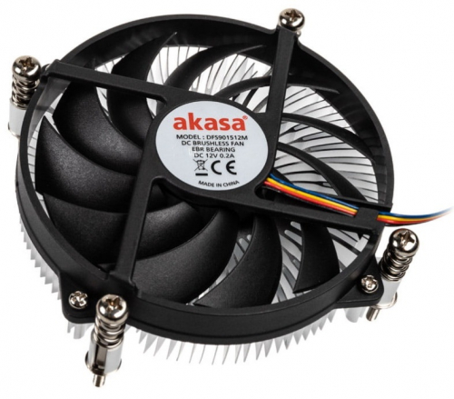 Akasa KS12 - Low Profile CPU Cooler - LGA1150, LGA1151, LGA1155, LGA1156, LGA1200 - 65W