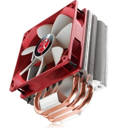 RAIJINTEK Themis Processor Cooler 12 cm Copper, Metallic, Red