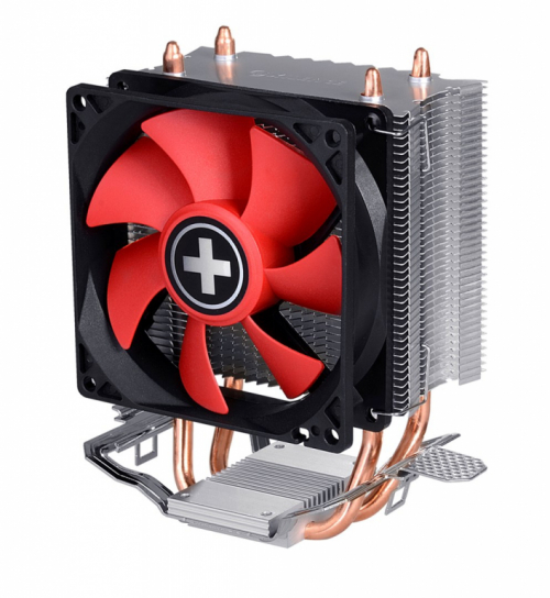 Xilence A402 Processor Cooler 9.2 cm Black, Red, Silver