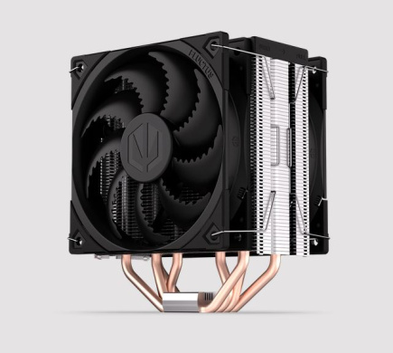 Endorfy Fera 5 Dual Fan - Processor cooler - (for: LGA775, AM2+, LGA1366, AM3+, FM1, FM2+, LGA2011-3, LGA2011 (Square ILM), AM4, LGA2066, LGA1200, LGA1700, AM5, LGA115x Socket) - 120 mm - black 