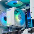 Jonsbo CR-1000 EVO CPU jahuti, ARGB - LGA1700 AM4 AMD5 - 220W TDP 154mm height - White