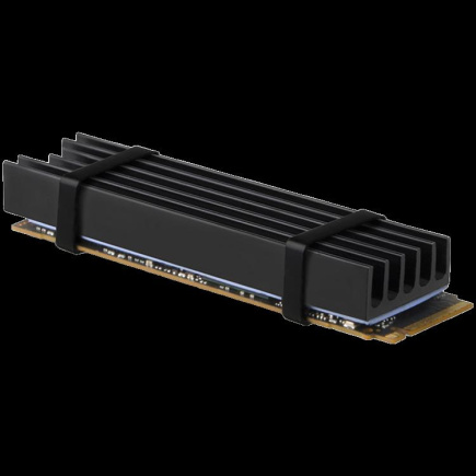 AXAGON CLR-M2L10 passive - M.2 SSD, 80mm SSD, ALU body, silicone thermal pads, height 10mm