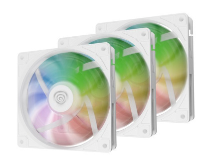 Natec Fan Genesis OXAL 120 ARGB 3-PACK white