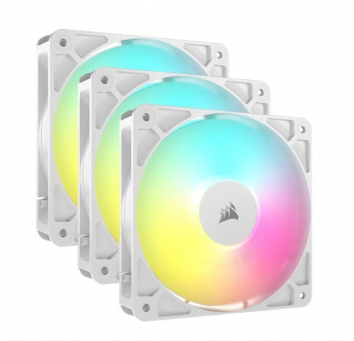 Corsair Wentylator RS120 ARGB White 120mm Fan Triple Pack