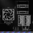 Cooler Master CPU Fan Hyper 622 Halo Black 157mm Dual Fan ARGB AM4 AM5 LGA1851/1700/1200