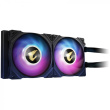 K Cooler GIGABYTE AORUS WATERFORCE X 240 All-in-one Liquid Cooler with Circular LCD Display Black