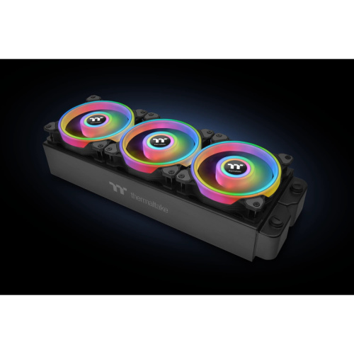 120mm Thermaltake Riing Quad 12 RGB Radiator Fan TT Premium Edition Must 3 Pack