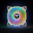 120mm Thermaltake Riing Quad 12 RGB Radiator Fan TT Premium Edition 3 Pack Valge