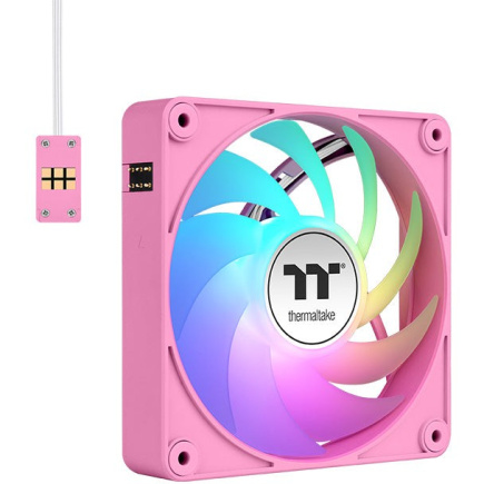 120mm Thermaltake CT120 EX ARGB Sync PC Cooling Fan Pink 3 Pack