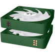 140mm Thermaltake CT140 EX ARGB Sync PC Cooling Fan Racing Green 3 Pack