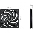 120mm Arctic P12 SLIM PWM PST
