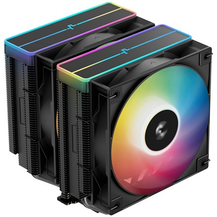 DeepCool AG620 BK ARGB V2 Chipset, Emaplaat Air cooler 12 cm Black 1 pc(s)