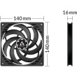 ARCTIC Fan 140x140x16mm P14 PWM PST Slim Profile
