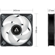 ARCTIC Lüfter P14 PWM PST A-RGB 0dB (Black)