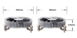 Silverstone SST-NT07-115X computer cooling system Chipset Cooler 8 cm Black, Metallic