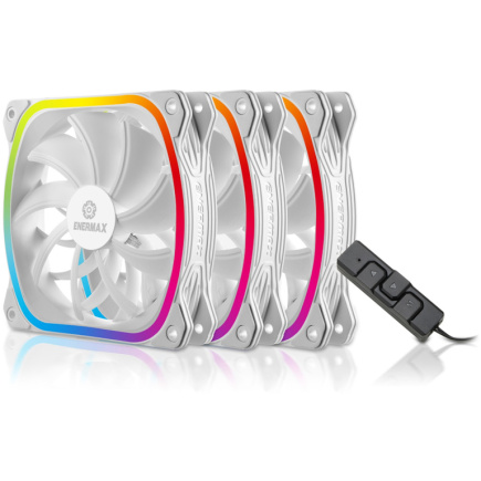 120mm Enermax SquA RGB UCSQARGB12P-W-BP3