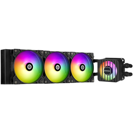 K ENERMAX LIQMAXFLO 360mm CPU AIO Flssigkeitskhler - Xtreme Doppelkammerpumpe- VRM Wasserblock ARGB