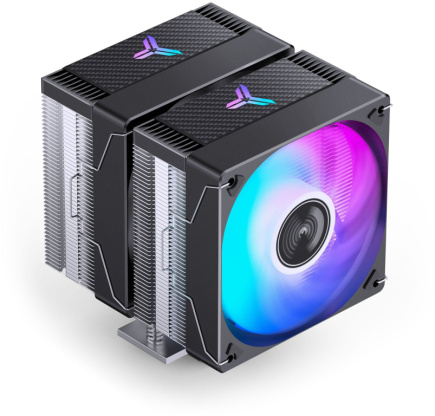 Jonsbo CR-3000E CPU Cooler, Dual-Tower, ARGB, 2x120mm, Black, 260W TDP, 155mm height