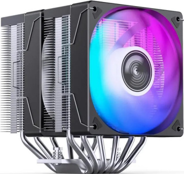 JONSBO CR-3000E COLOR BLACK CPU Cooler - 120mm Dual-Fan Dual-Tower Radiator - 6 High Efficiency Composite Heatpipe - Support AM5/Intel LGA 1700 - RGB