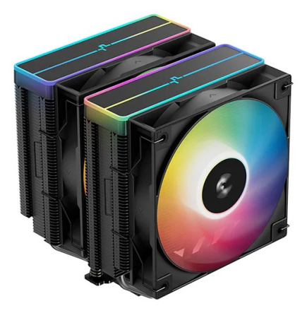 DeepCool AG620 BK ARGB V2 Chipset, Motherboard Air cooler 12 cm Черный 1 pc(s)