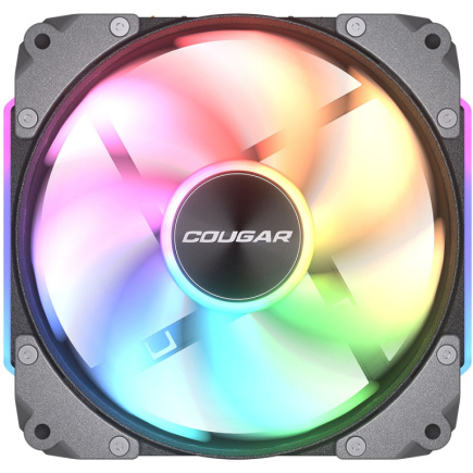 120mm COUGAR Gehäuse Lüfter Apolar 120 ARGB,Schwarz, 3er-Pack