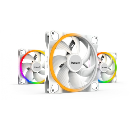 140mm be quiet! LIGHT WINGS Valge PWM Triple-Pack
