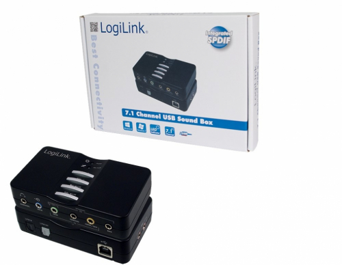 LogiLink USB Sound Box Dolby 7.1 8-Channel 7.1 channels